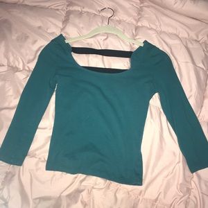 Charlotte Russe 3/4 Sleeve Crop Top